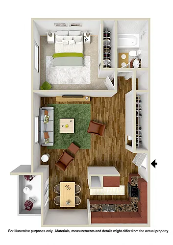 Floor plan 1X1