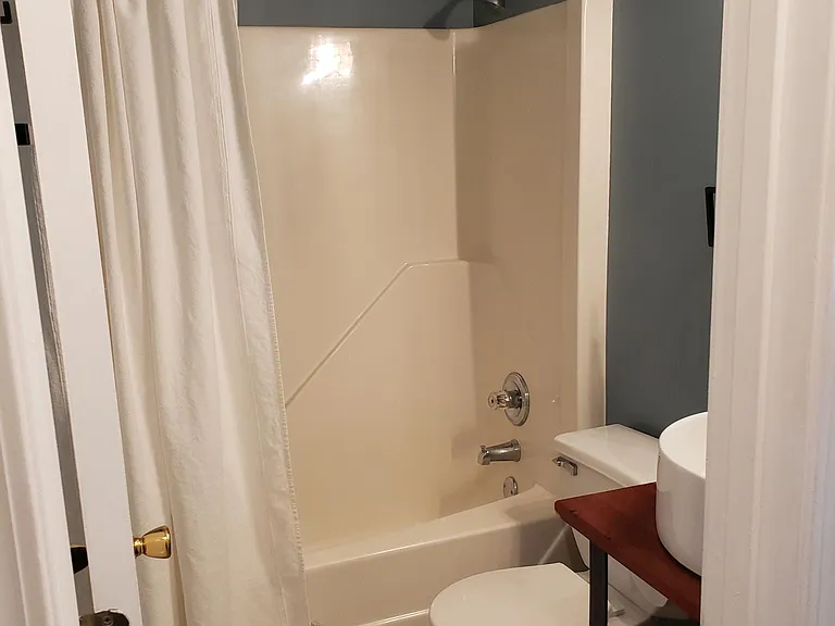 Shared hall bathroom