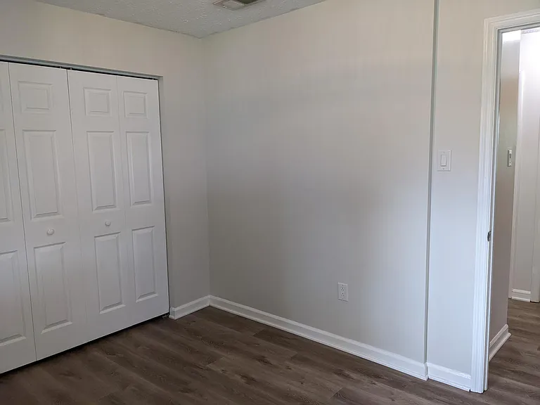 1st bedroom (view from window looking back into room)