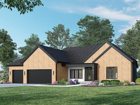 DJK Custom Homes Sonoma Plan Scandinavian Elevation