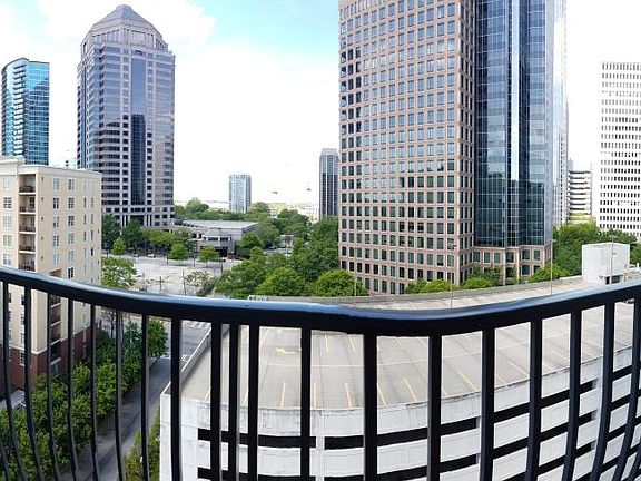LIving room balcony view to Peachtree St. & 14th St./ Colony