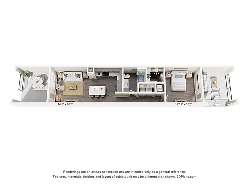 Floor plan Tequila