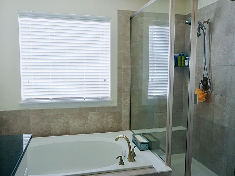 Master bedroom bath and shower