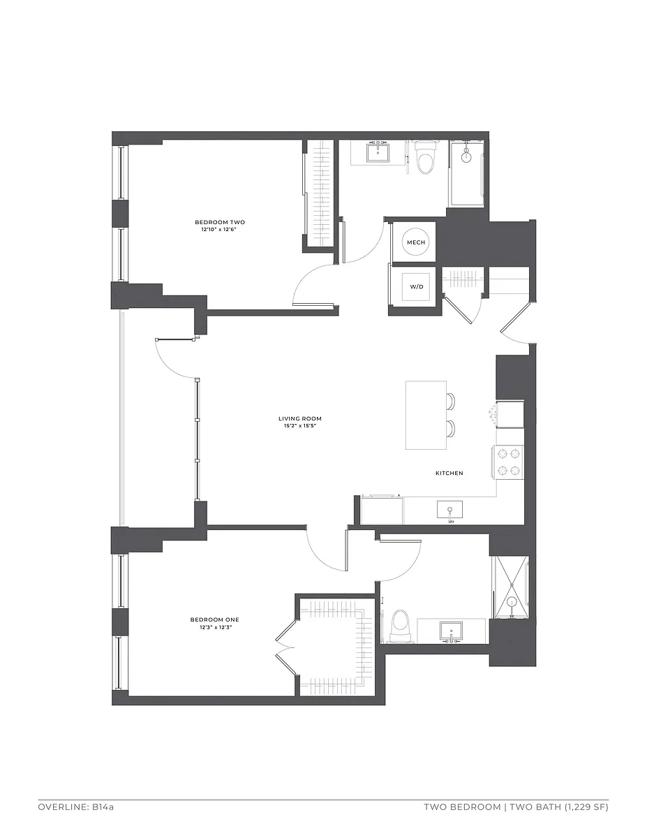 Floor plan B14A
