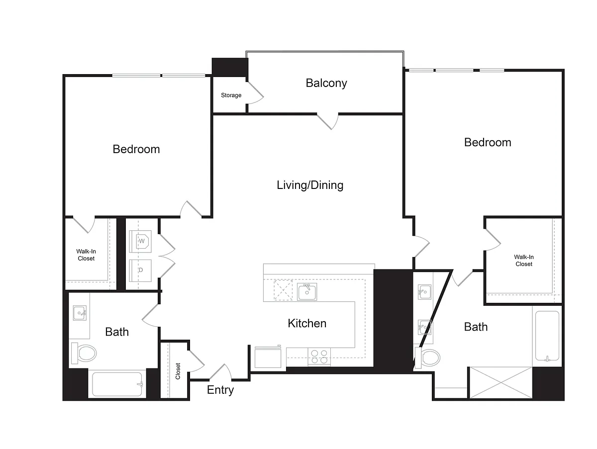 Floor plan 2x2Nc