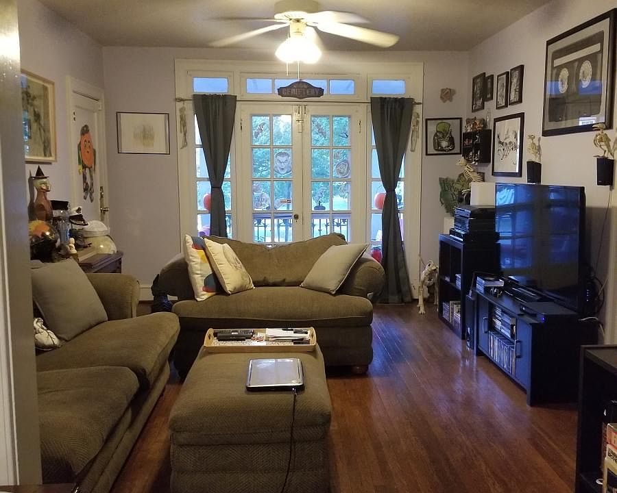 View of the living room for them dining room