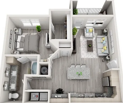 One Bedroom Floor Plan One Bedroom Floor Plan