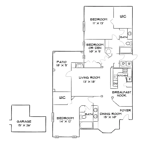 Floor plan Design 3B