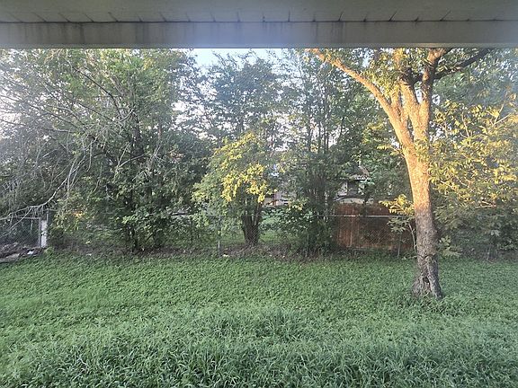 Large fenced in yard