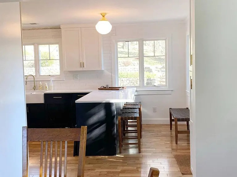 View from Dining Table into Kitchen