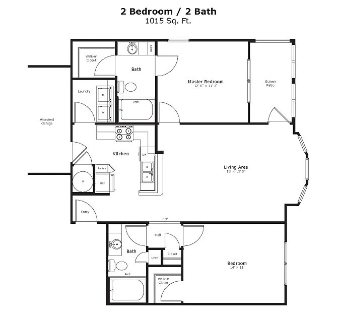 Floor plan Garland
