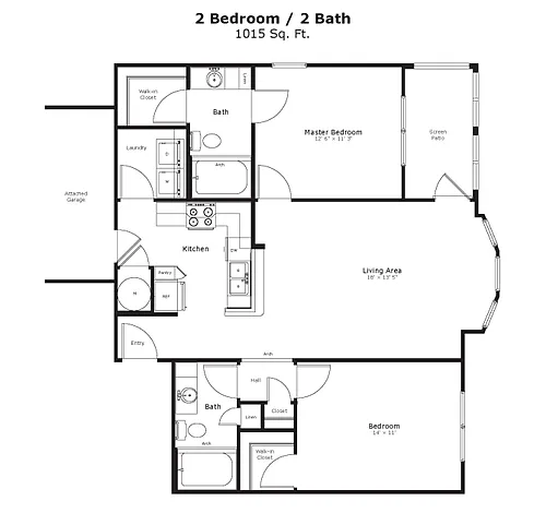 Floor plan Garland