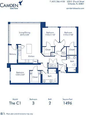 Floor plan The C1