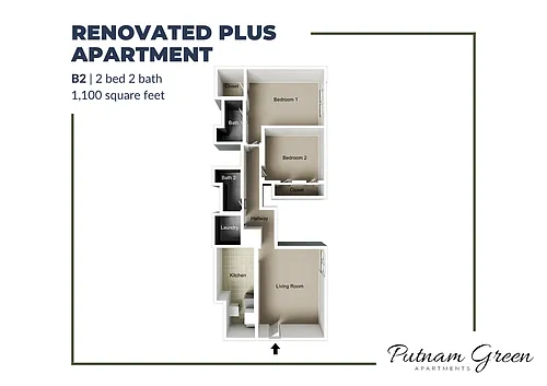 Floor plan B2 Villas Renovated Plus