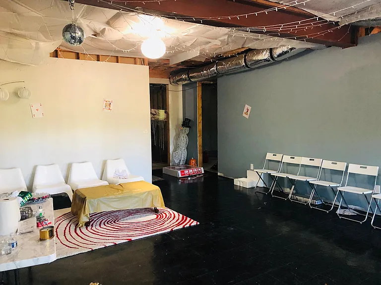 Semi finished are of basement for gathering