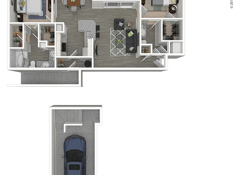 Walnut Hill Las Colinas - B5 Floorplan Walnut Hill Las Colinas - B5 Floorplan