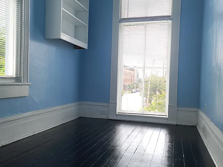 3rd room - this could be a bedroom, a HUGE closet or even a small TV room. 
A murphy bed would be awesome in here, as well!
One could put a sofa on the RIGHT side and TV/Desk along other wall.