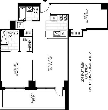 2nd image of 305 E 86th St APT 19KW