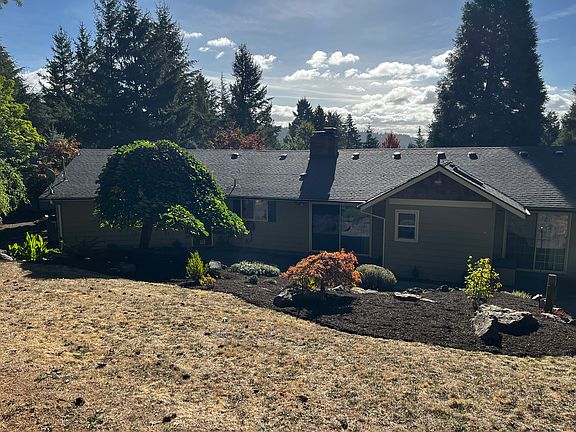 View of the back of the house from up top