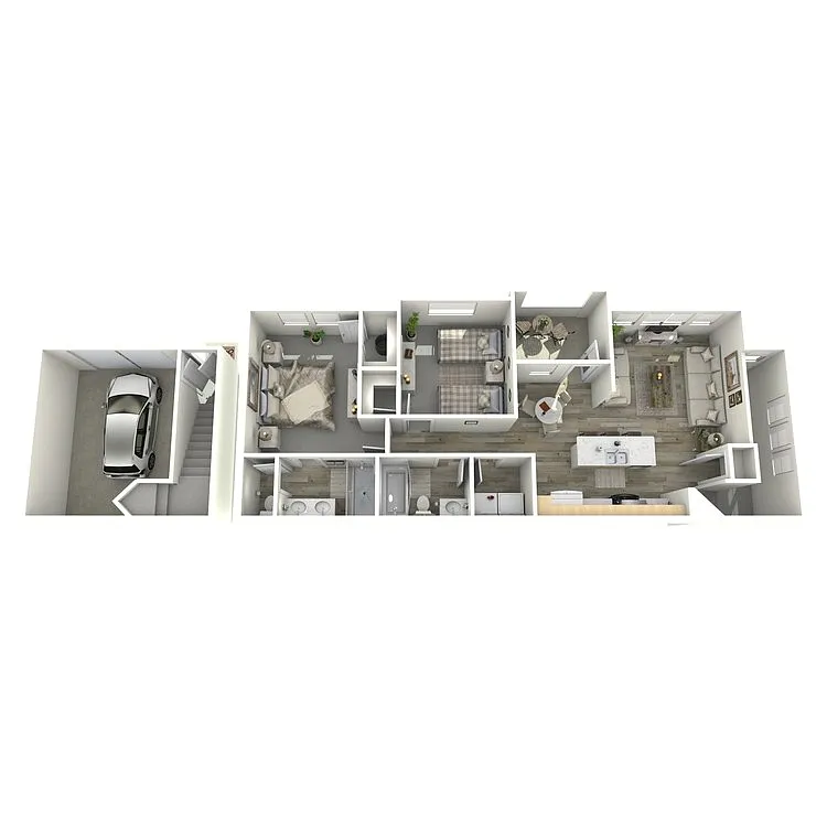 Floor plan PLAN B1 TOWNHOME