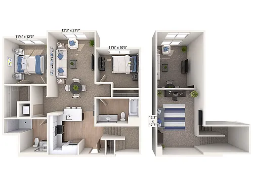Floor plan B14L-B-Two