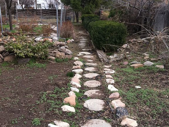Back yard - path winter