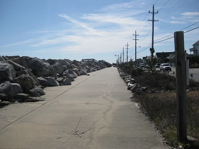 Bike path in front of the house