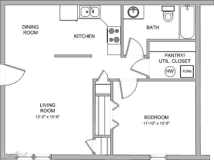 CM 1 BR Floor Plan