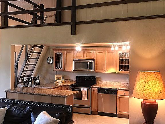 Living room with loft