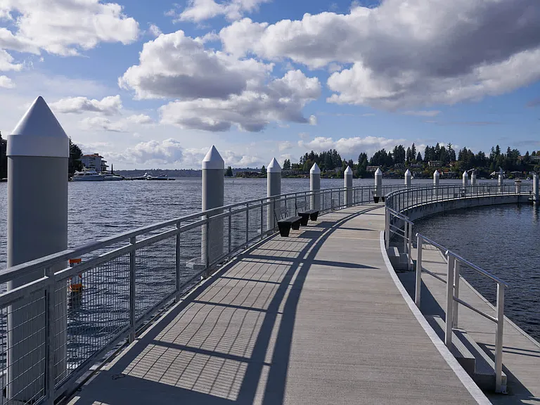 Take in the stunning views of Lake Washington.