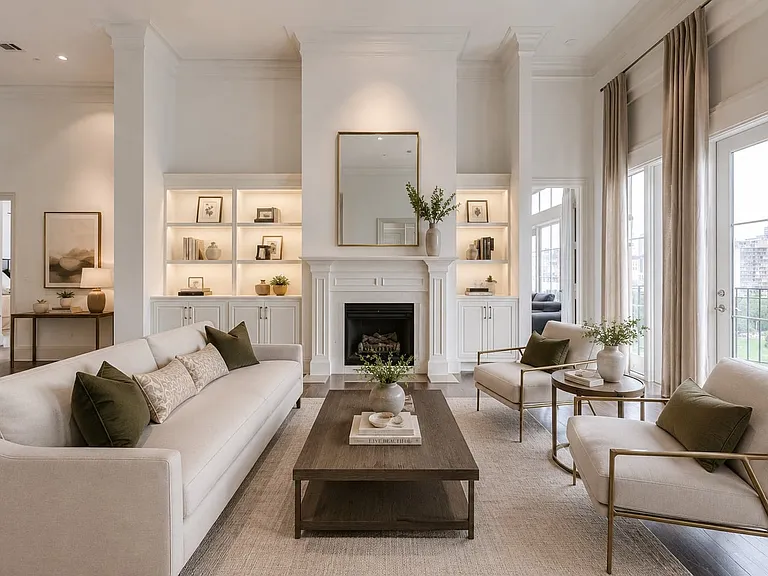 Living room is Virtually Staged