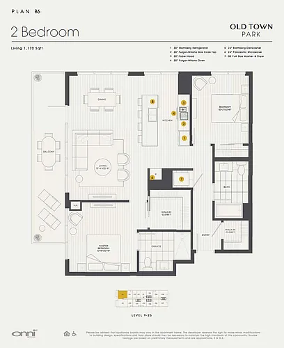 Floor plan Plan B6