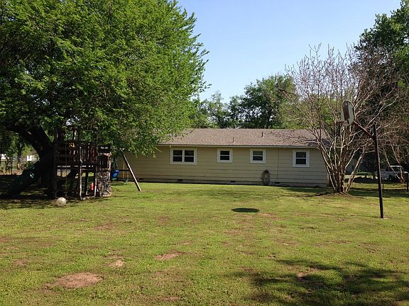 Large fenced backyard