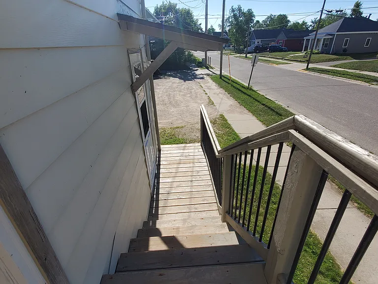 stairs next to entrance