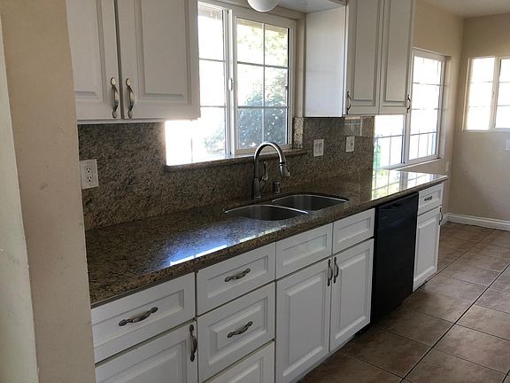 Kitchen with granite countertops