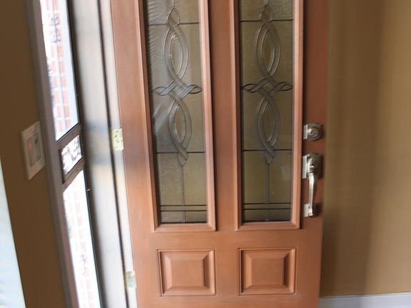 Glass Panel Front Entry Door