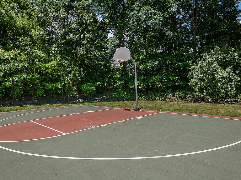 Play a game of pickup on the basketball court