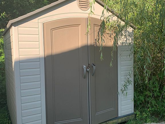 One of two sheds 