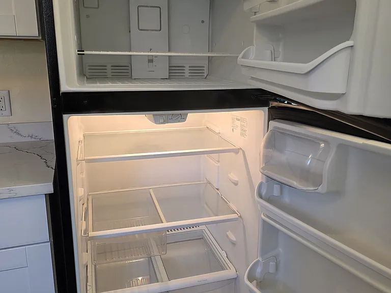 View inside the refrigerator.