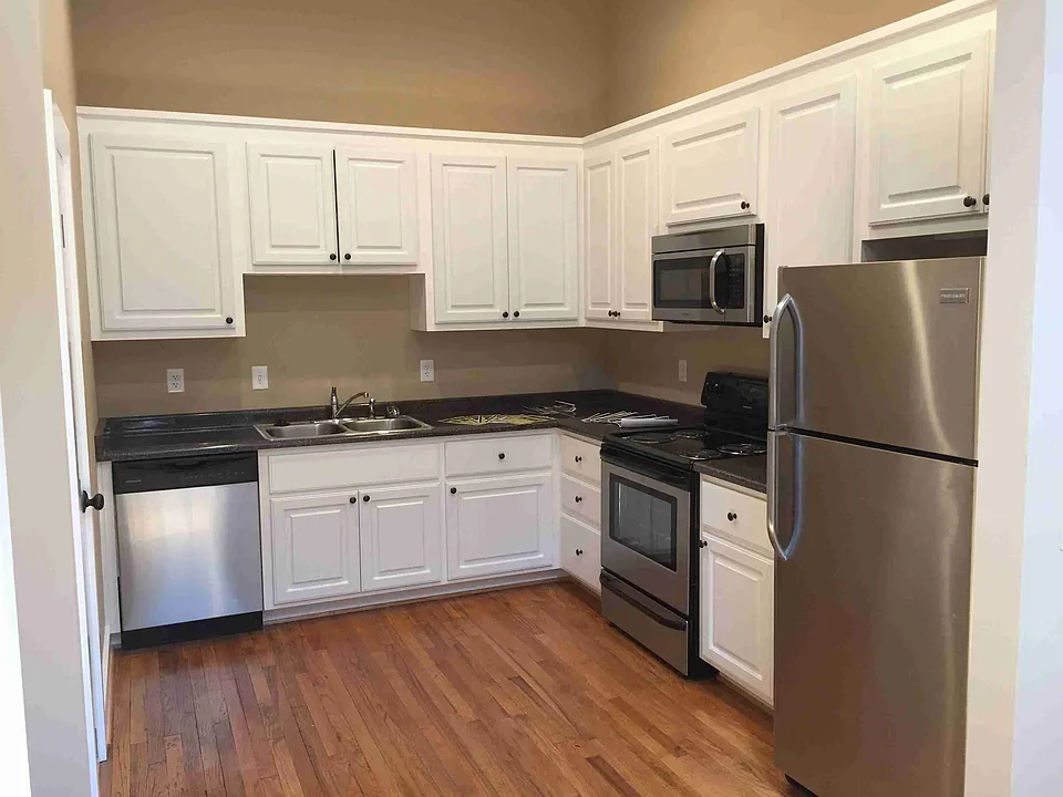 Kitchen with Custom Built Cabinets.