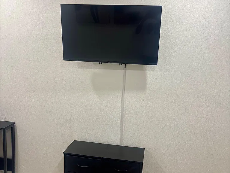 Roku TV and storage night stand