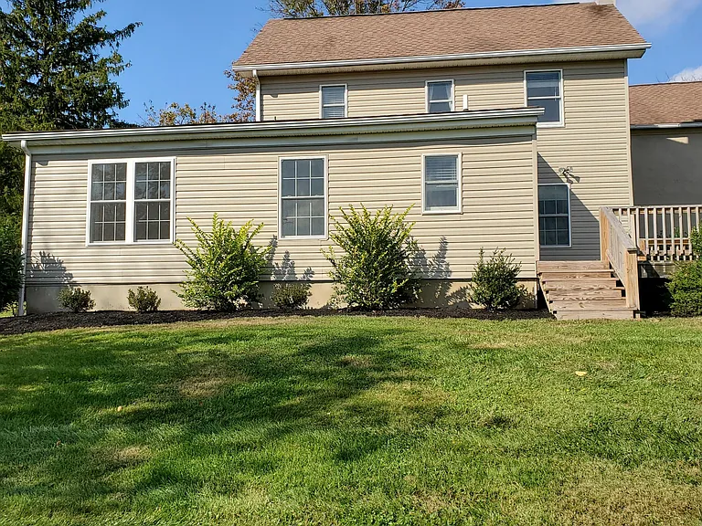 Rear of property