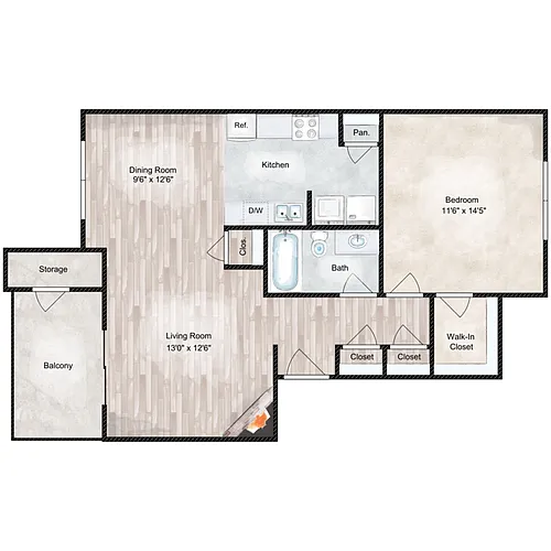 Floor plan Metro