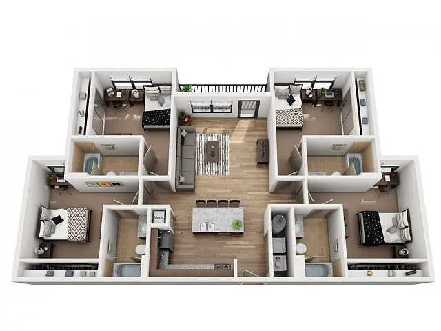 Floor plan D4-A