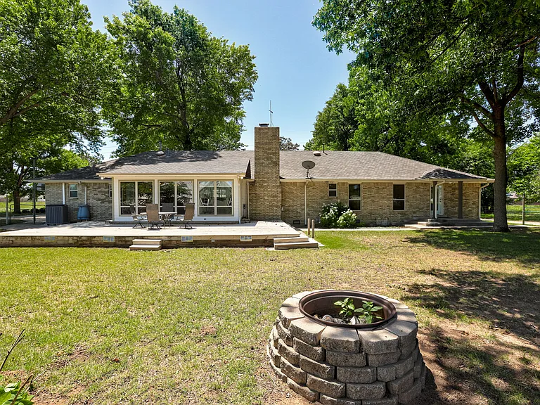 Fire pit/ back of the home view