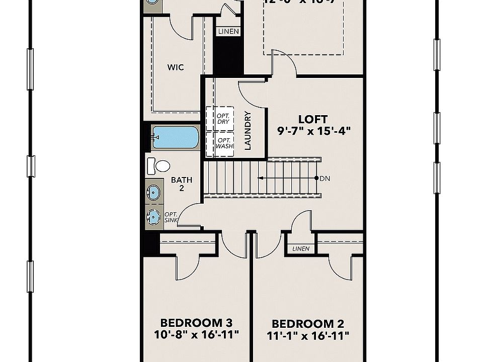 The Charlotte G Townhome Plan, Rosehill Townhomes, Marietta, GA 30060