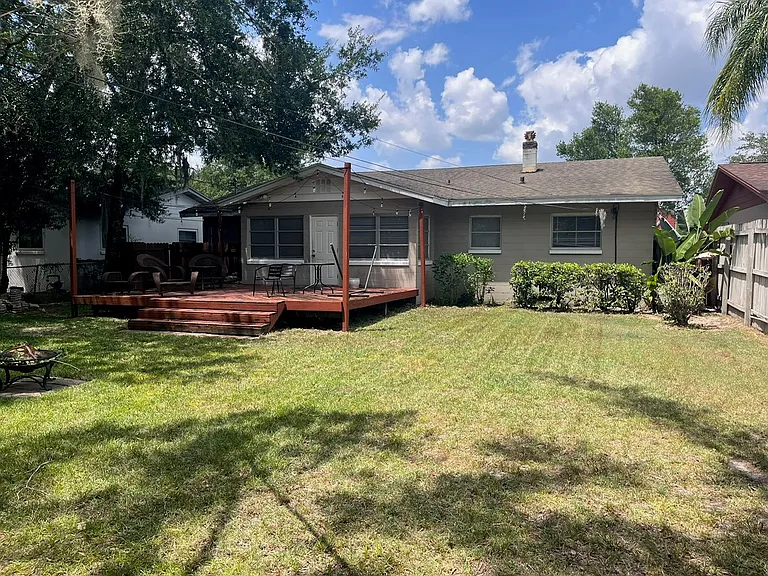 Backyard - fully fenced in.