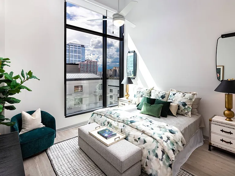 Bedroom with Expansive Windows
