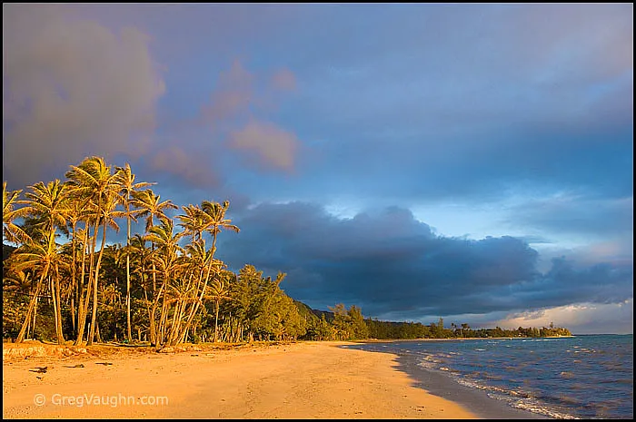 Typical sunrise at Kaaawa beach!