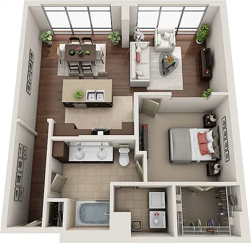 Floor plan A1D